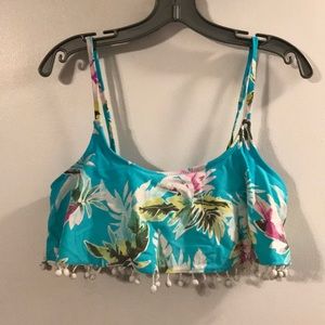 Xhilaration floral bikini top